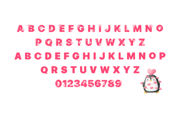 Cute Heart Font - Preview 1