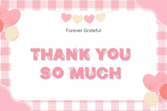 Cute Heart Font - Preview 4