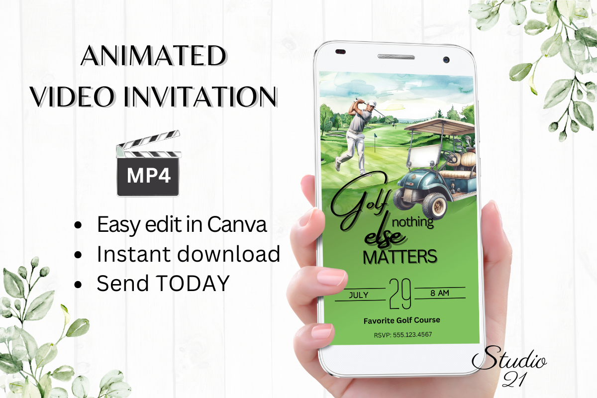 Digital Golf Invitation