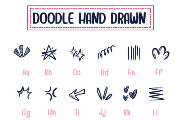 Doodle Hand Drawn Font - Preview 1