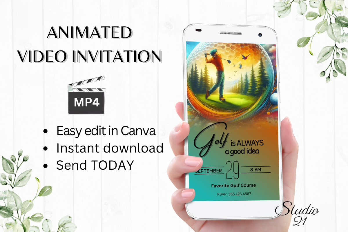 Electronic Golf Invitation