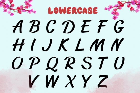 Flower Alphabet Font - Preview 2