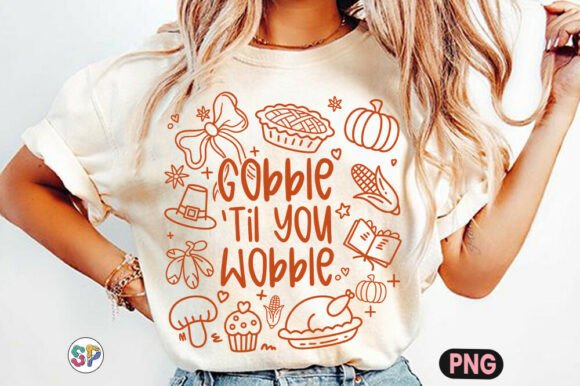 Gobble Coquette Thanksgiving Preppy PNG