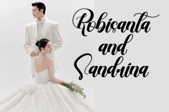 Hunting Calianda Font PNG with transparent background - Preview 3
