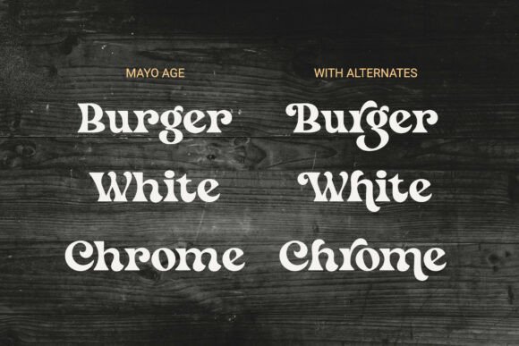 Mayo Age Font PNG with transparent background - Preview 2