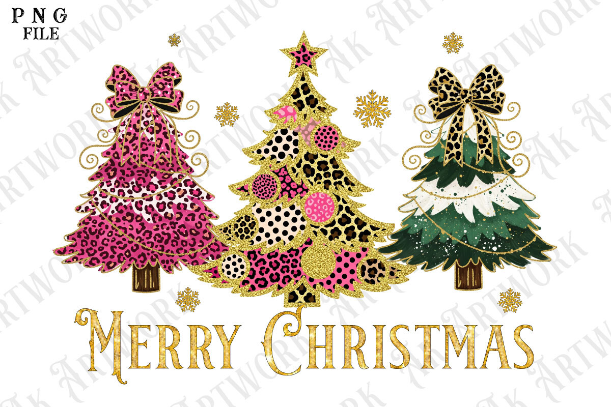 Merry Christmas Tree Sublimation PNG Graphic by Cute Cat · Creative Fabrica