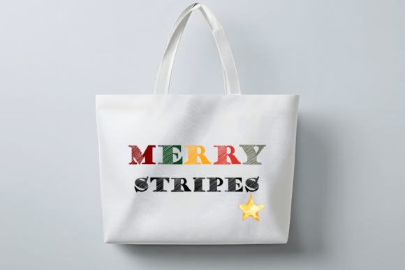 Merry Stripes Font PNG with transparent background - Preview 2