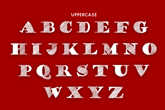 Merry Stripes Font PNG with transparent background - Preview 5
