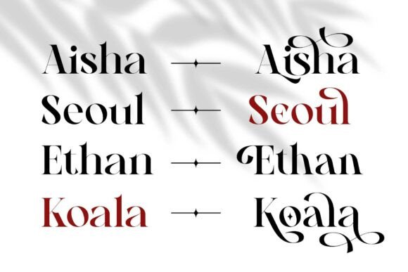 Mongela Font PNG with transparent background - Preview 4