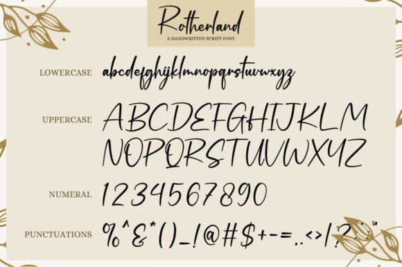 Rotherland Font PNG with transparent background - Preview 6