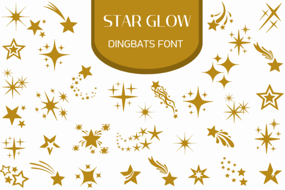 Preview of Star Glow dingbat font