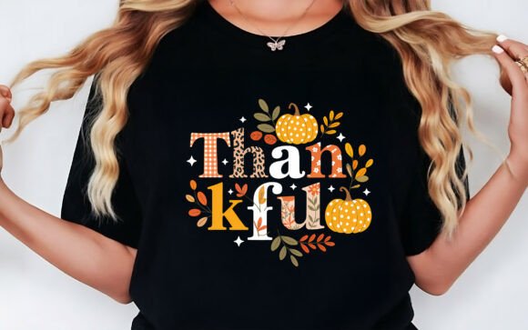 Thankful Thanksgiving Sublimation PNG