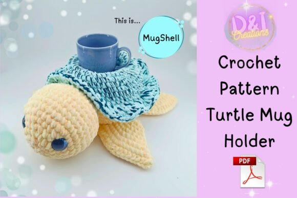 Turtle Cup Holder Crochet Pattern PDF