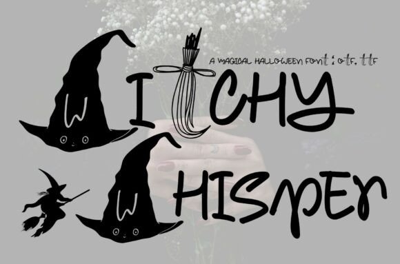 Witchy Whispers Font - Whimsical Lettering Fonts