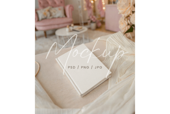 Aesthetic Hardcover Journal Mockup Graphic Product Mockups By TatiMockups