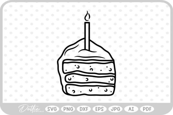 Birthday Cake SVG PNG DXF