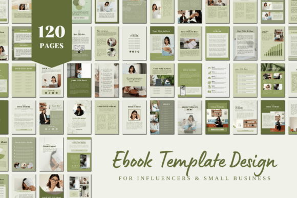 EBOOK Green Olive CANVA TEMPLATE