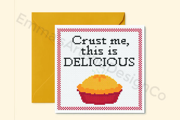 Thanksgiving Card Cross Stitch Pattern