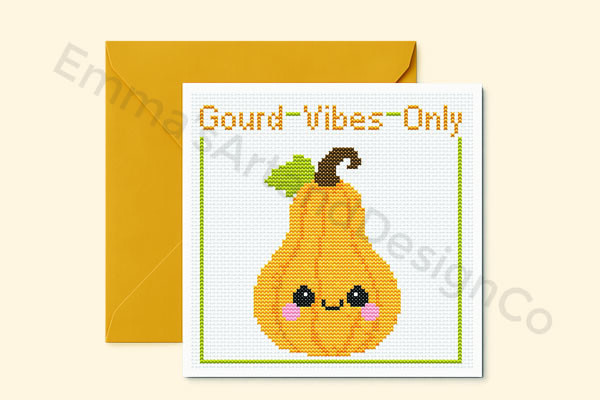 Thanksgiving Card Cross Stitch Pattern