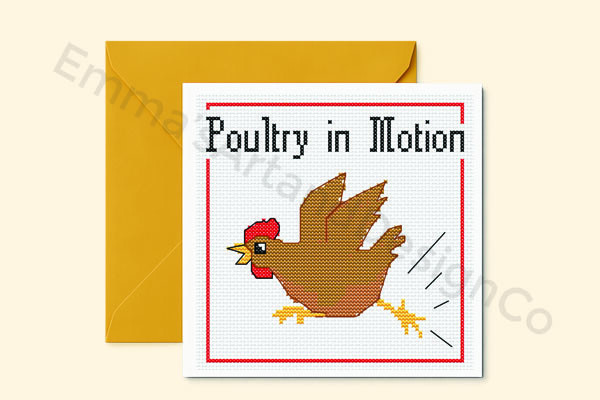 Thanksgiving Card Cross Stitch Pattern