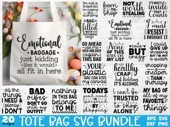 Tote Bag SVG Bundle
