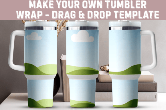 40oz Tumbler Wrap Template SVG & Canva Graphic Canva By Design Depot Graphics
