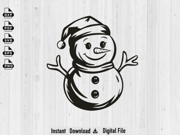 Christmas Snowman SVG, Christmas Gift
