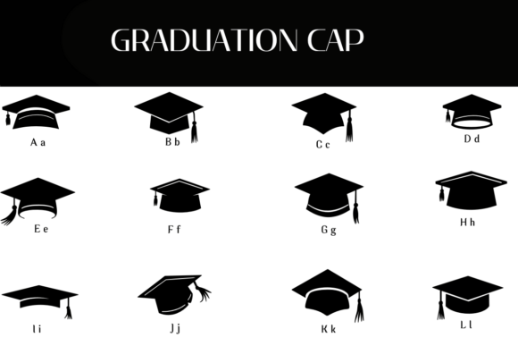 Graduation Cap Font - Preview 1