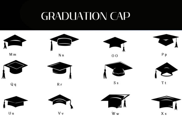 Graduation Cap Font - Preview 2
