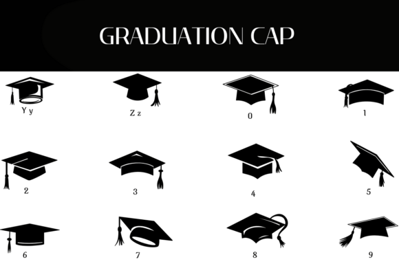 Graduation Cap Font - Preview 3