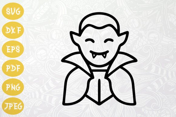 Halloween Vampire Icon SVG Clipart Art