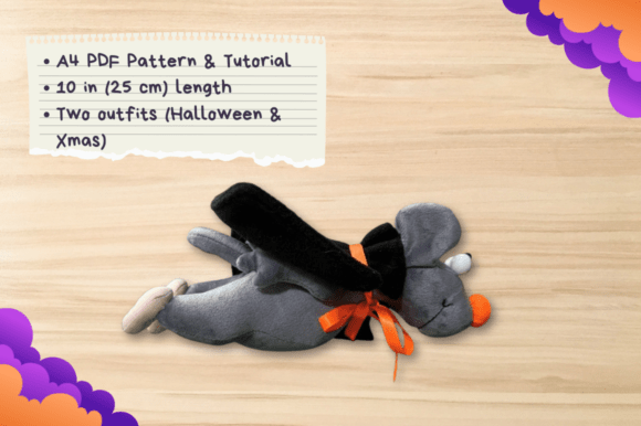 Holiday Plush Mouse Sewing Pattern