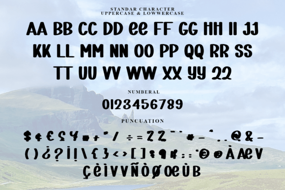 Magic Highland Font PNG with transparent background - Preview 4