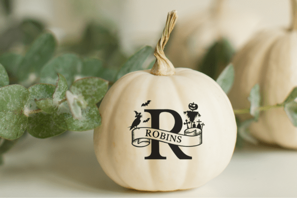 Monogram Halloween Font PNG with transparent background - Preview 1