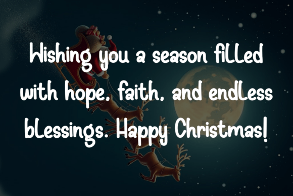 Moontly Christmas Font PNG with transparent background - Preview 3