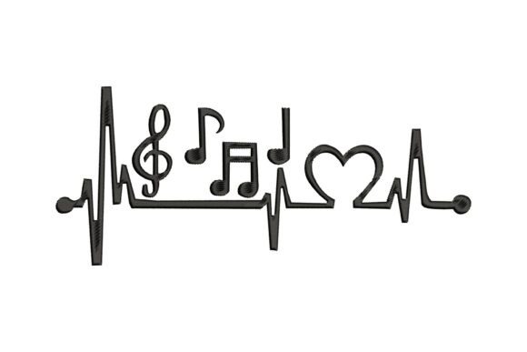 Music Notes Heartbeat