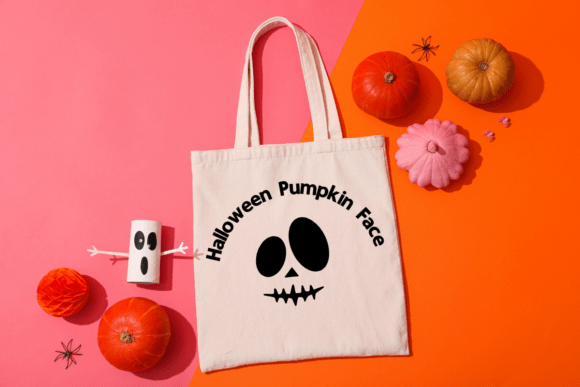 Pumpkin Faces Font PNG with transparent background - Preview 4