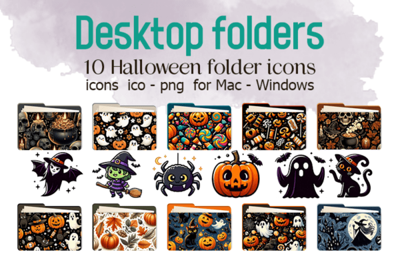 10 Halloween Folder Icons for Desktop