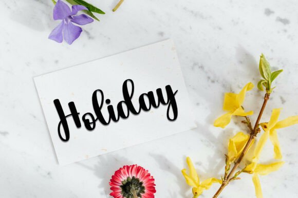 Background Beach Font - Preview 2