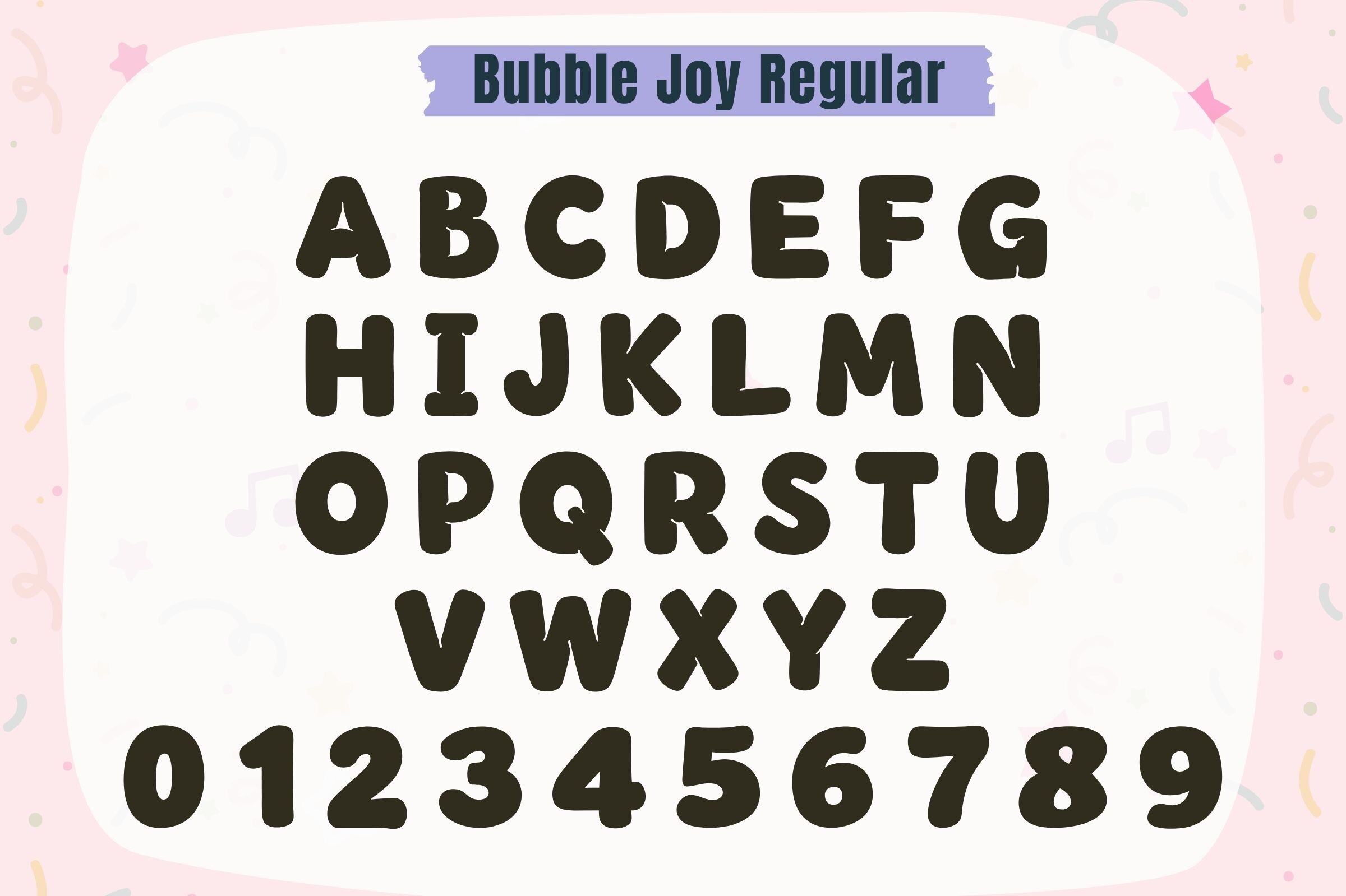 Bubble Joy Font - photo 7