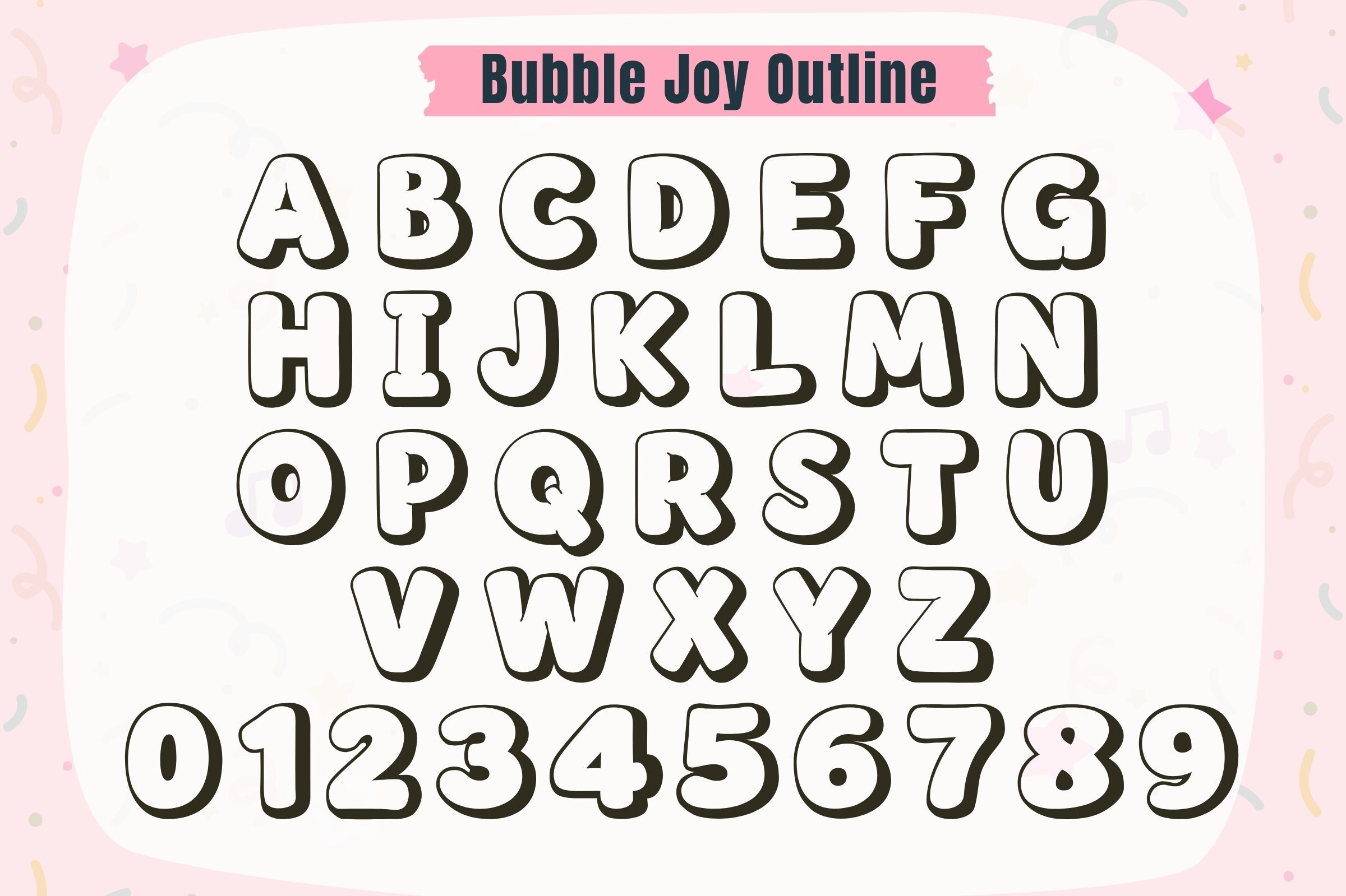 Bubble Joy Font - photo 8