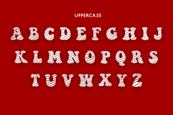 Christmas Candy Stripes Font - Preview 5
