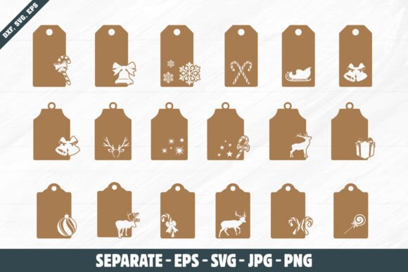 Christmas Gift Tags Svg, Gift Tags Svg