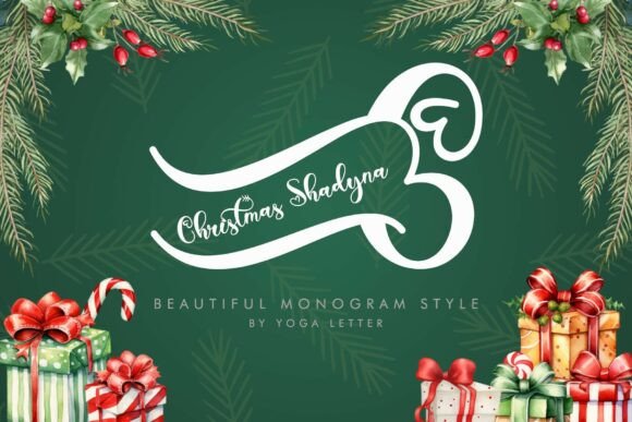 Christmas Shadyna Decorative Font By yogaletter6