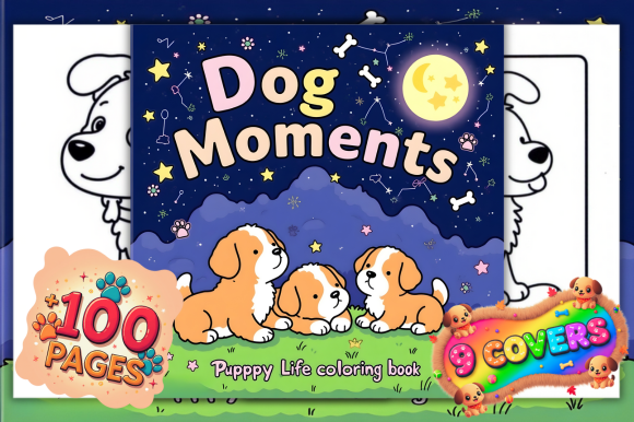 Dog Moments Puppy Life Coloring Pages