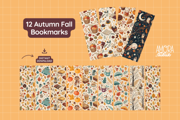 Fall Autumn Reading Printable Bookmarks