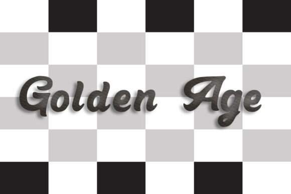 Golden Age Font PNG with transparent background - Preview 1