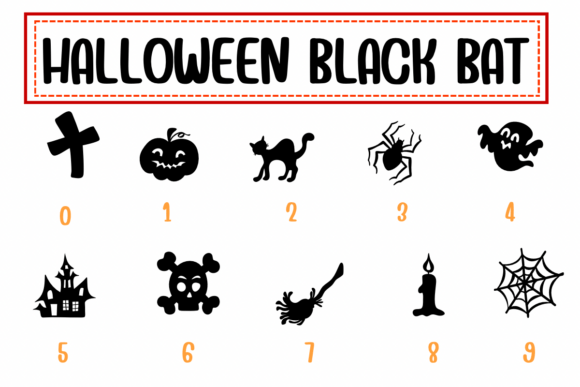 Halloween Black Bat Font - Preview 3