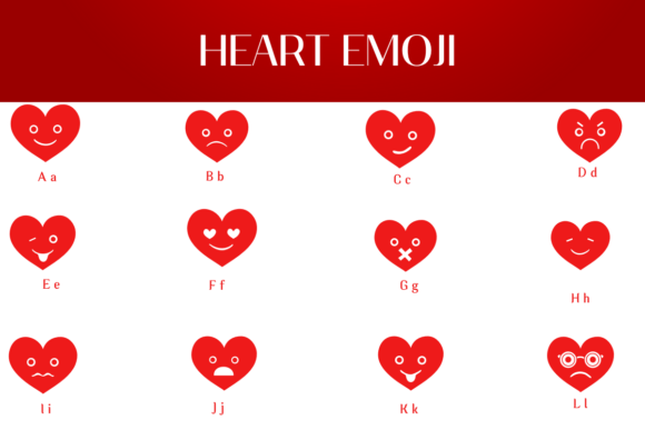 Heart Emoji Font - Preview 1