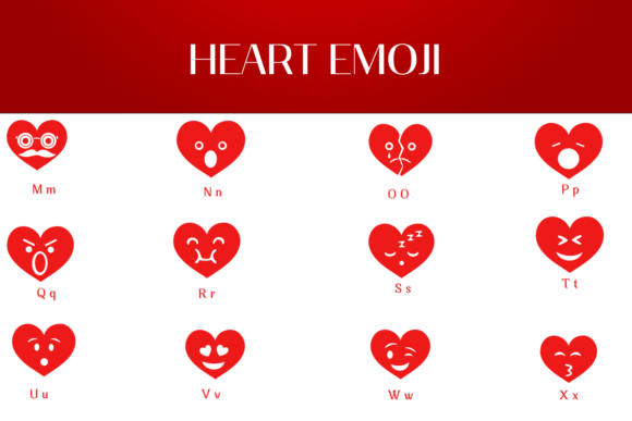 Heart Emoji Font - Preview 2